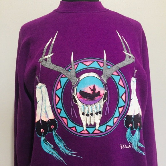Utah Graphic Sweat Shirt Purple - Picture 2 of 5